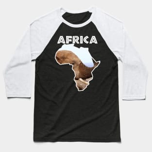 African Wildlife Continent Elephant Scents Baseball T-Shirt